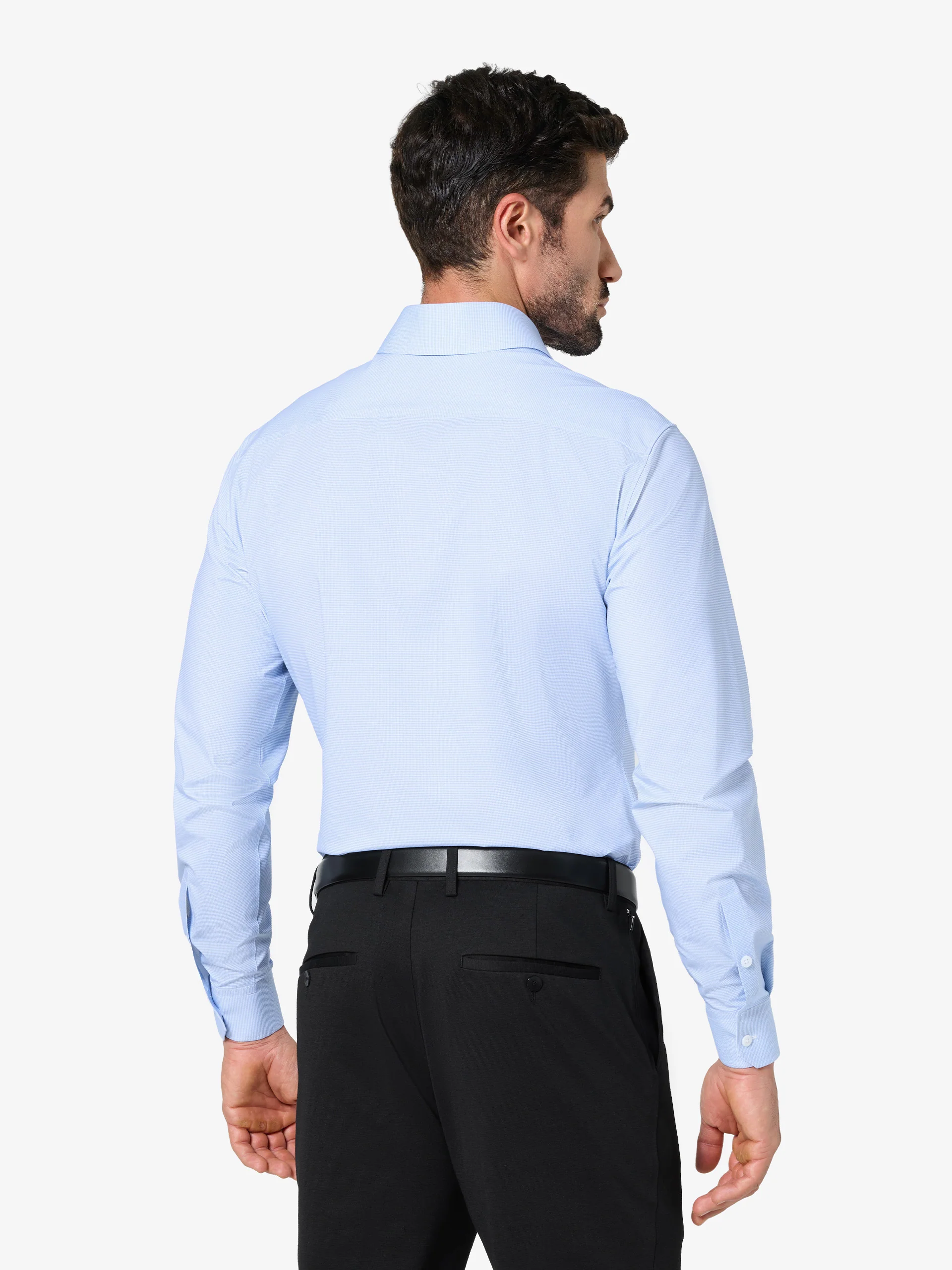 xShirt 5.0 - Light Blue Mini Check - Image 5