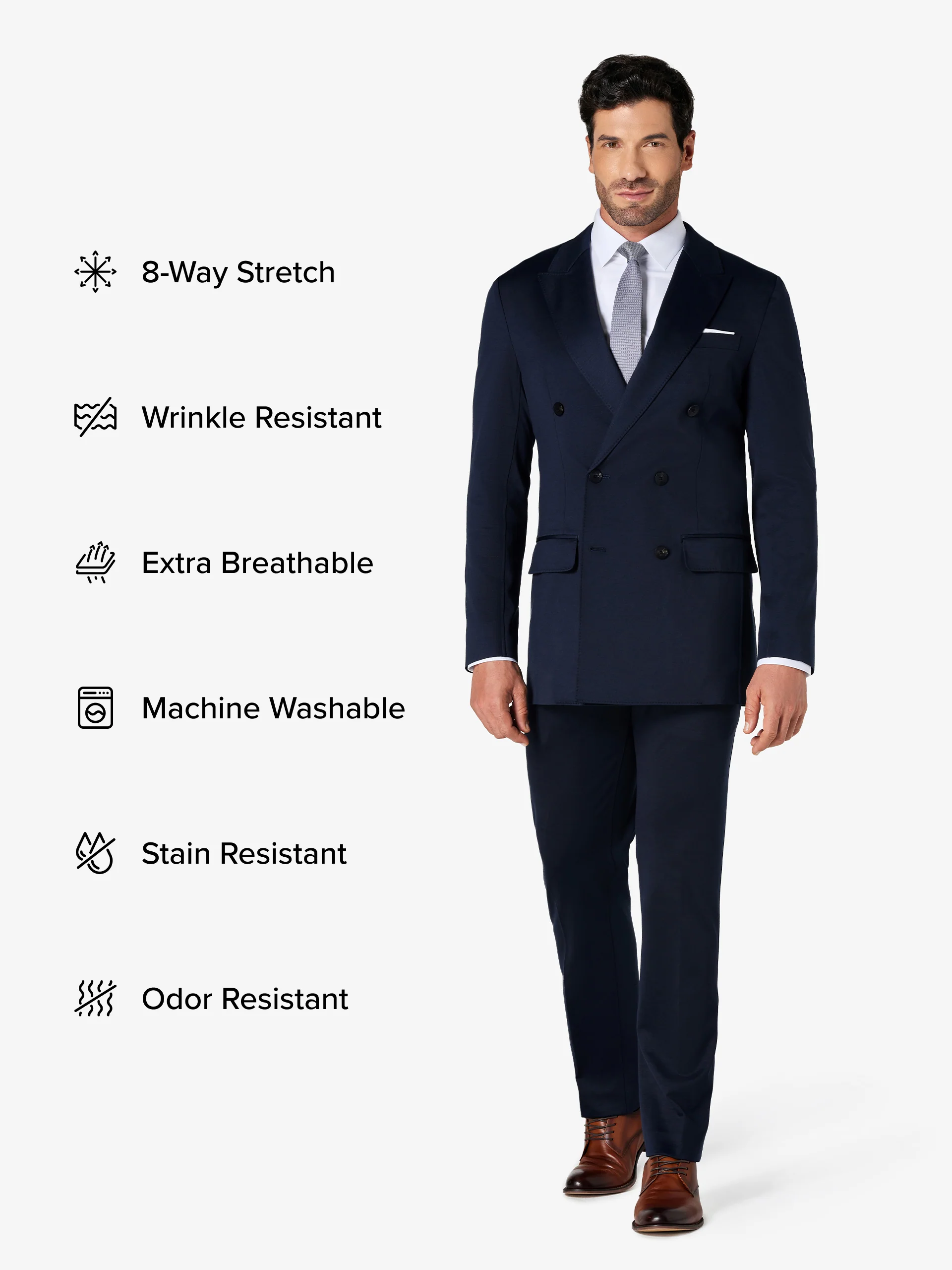 xSuit 5.0 Double-Breasted - Navy - Image 2