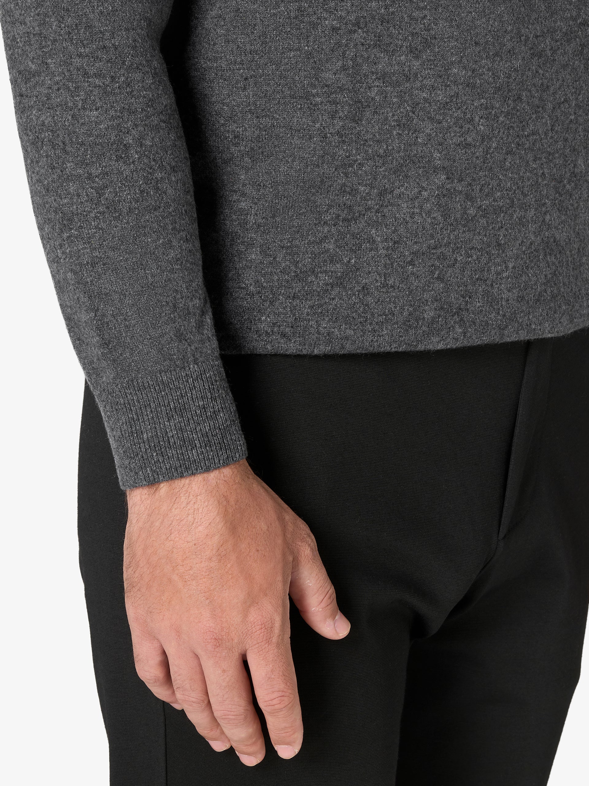xSweater Cashmere Crewneck - Mid-Grey - Image 3
