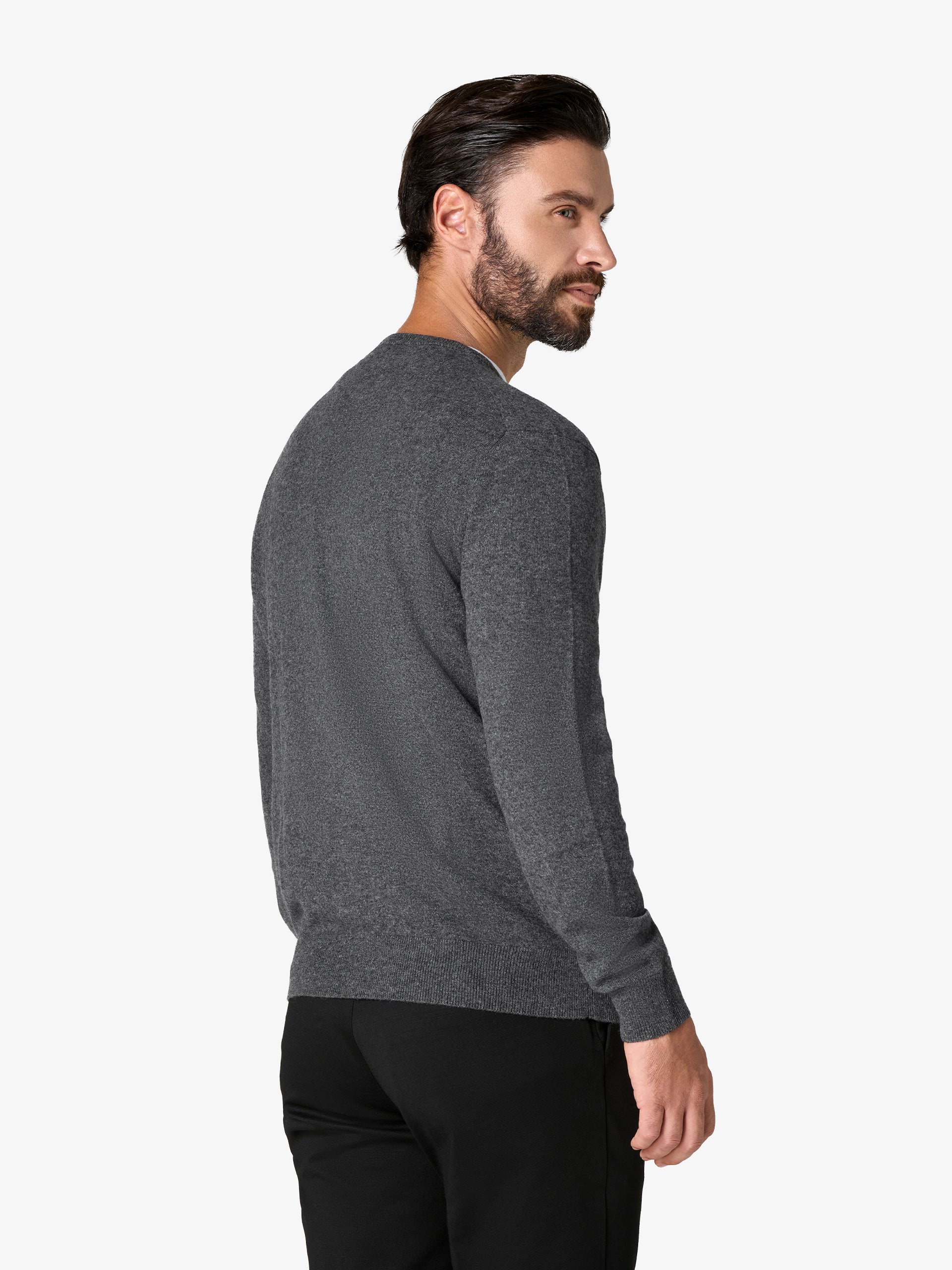 xSweater Cashmere Crewneck - Mid-Grey - Image 5