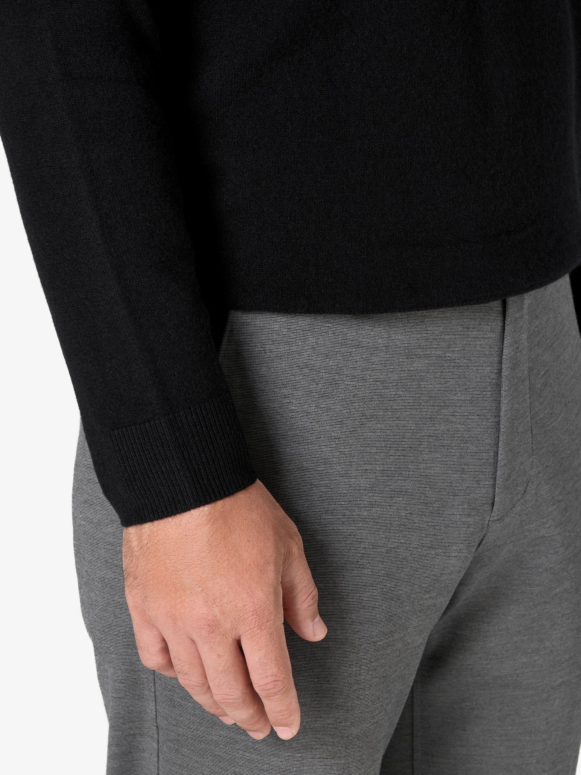 xSweater Cashmere Half-Zip - Black - Image 3