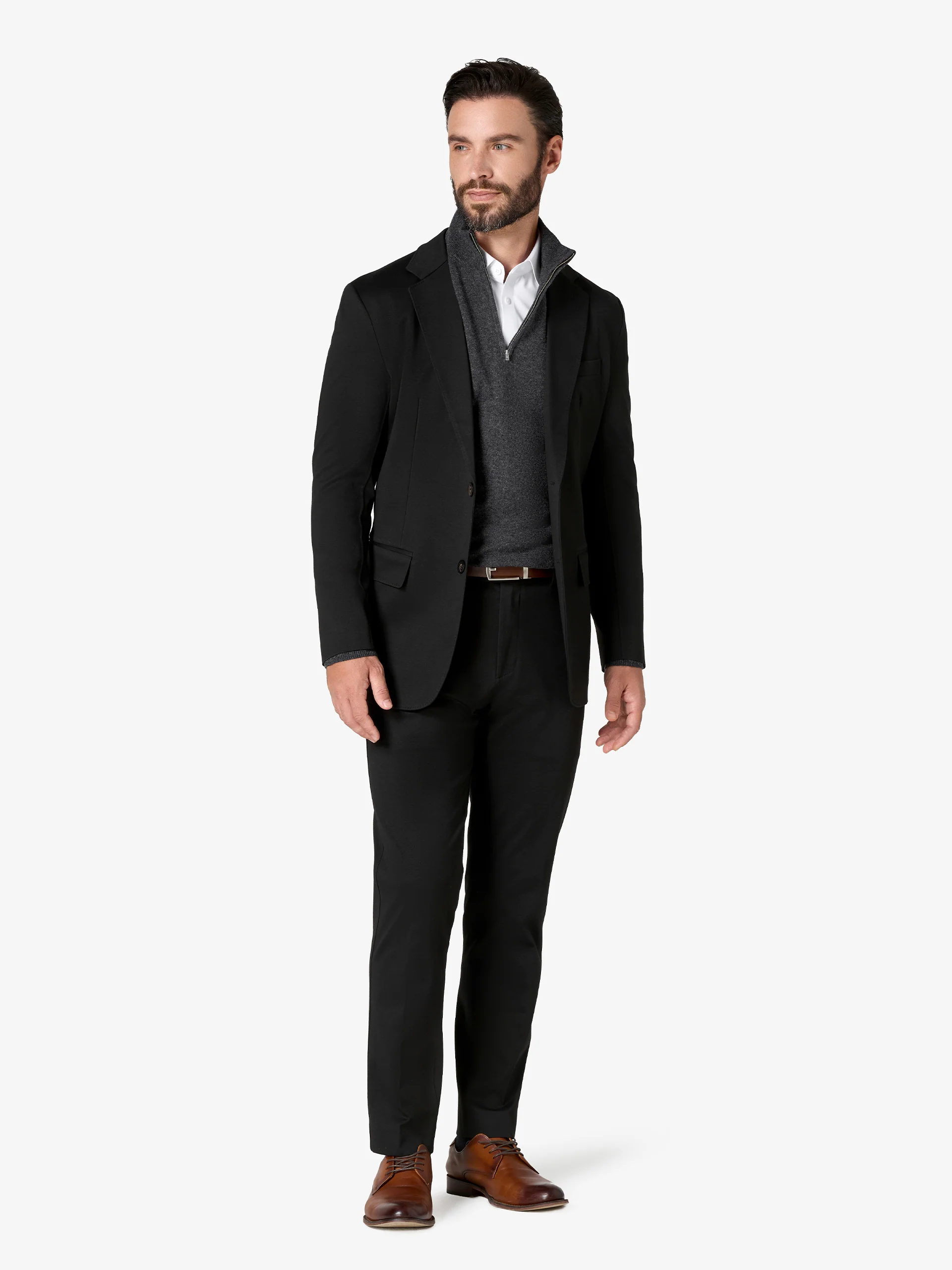 xSweater Cashmere Half-Zip - Dark Grey - Image 7