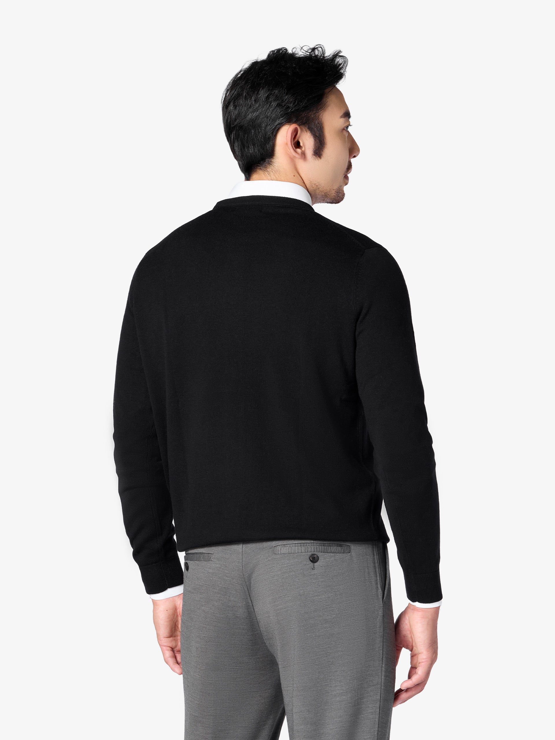 xSweater Merino Crewneck Midweight - Black - Image 5