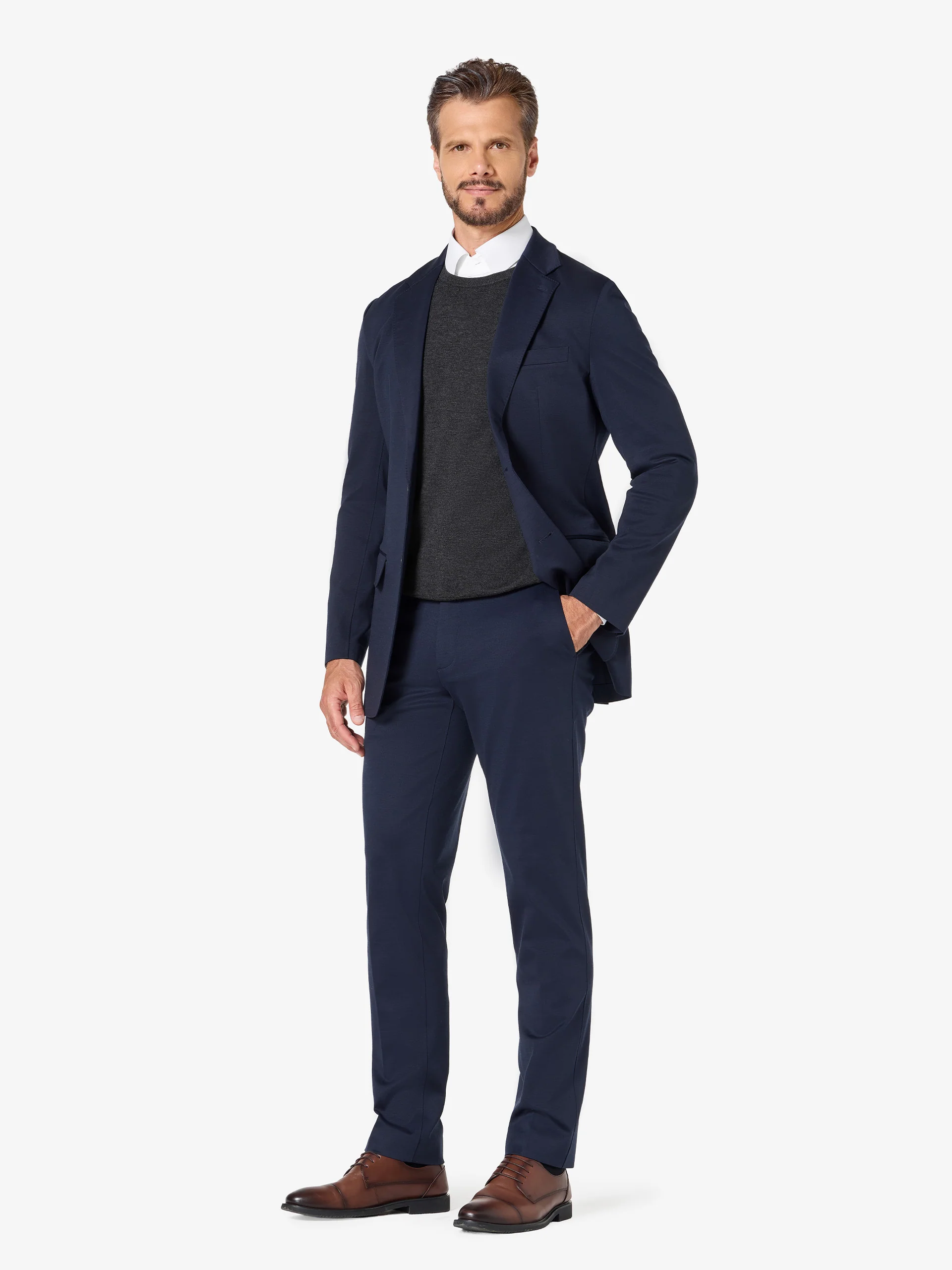 xSweater Merino Crewneck Midweight - Charcoal - Image 6