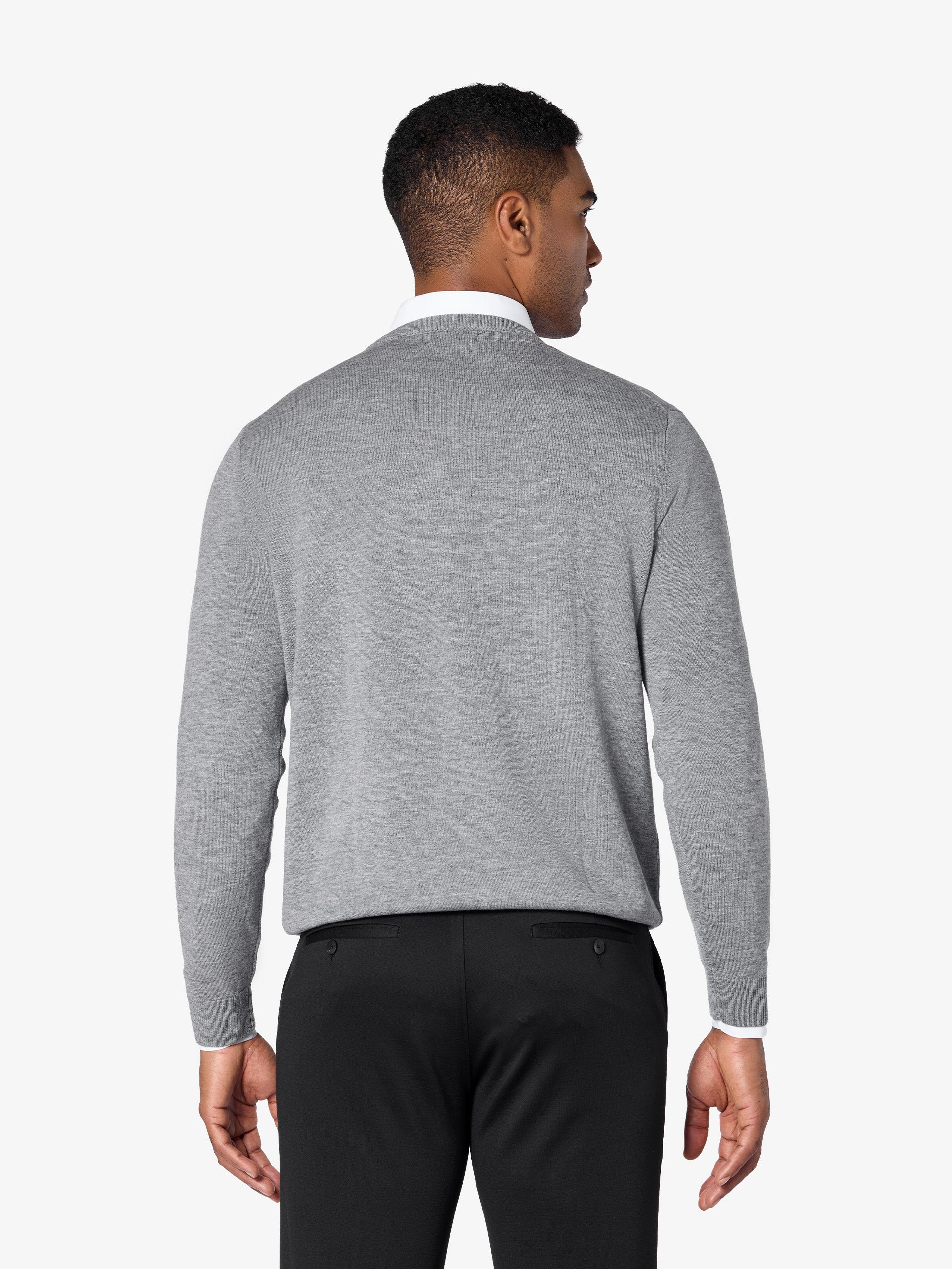 xSweater Merino Crewneck Midweight  - Light Grey - Image 5