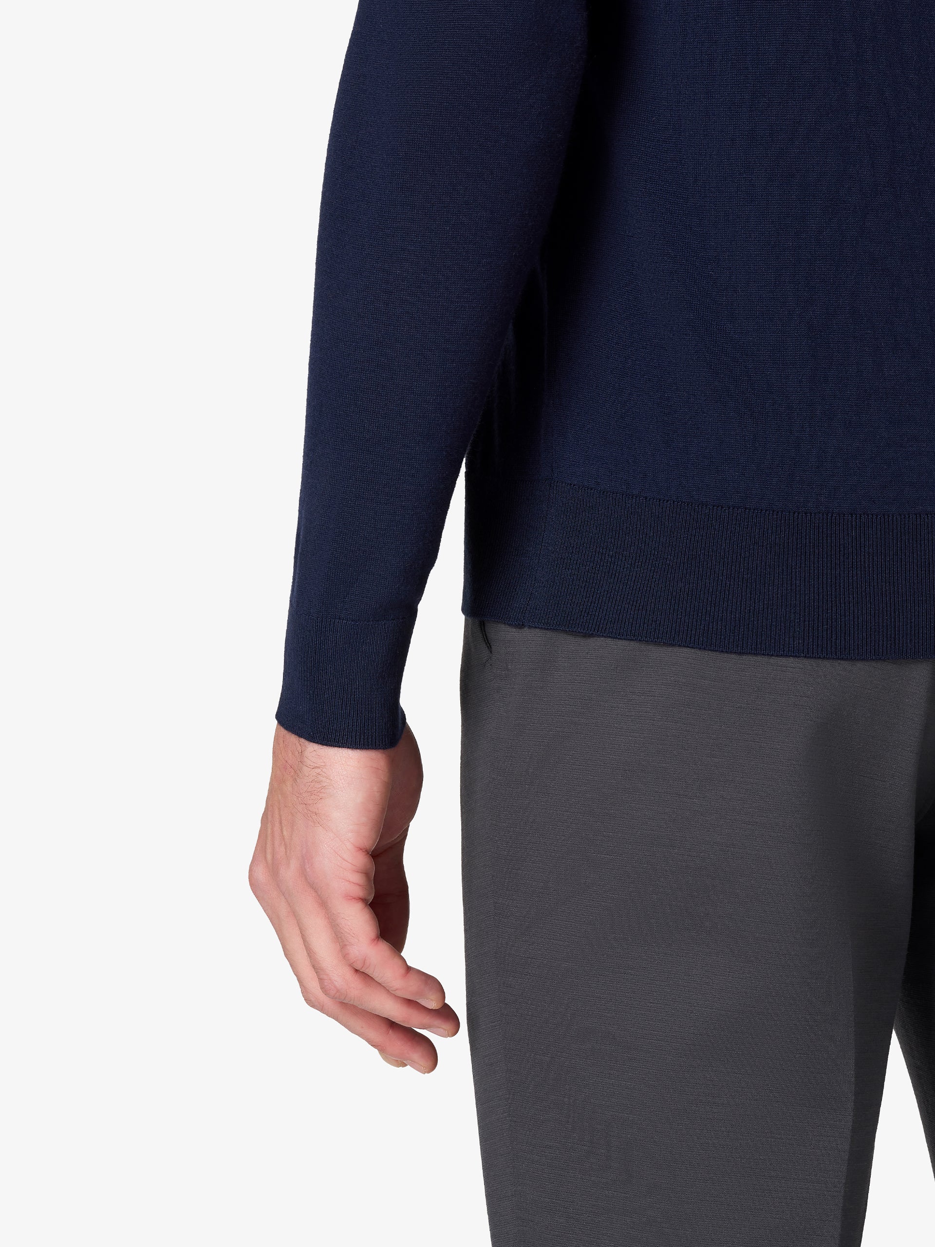 xSweater Merino Crewneck Lightweight - Navy - Image 4