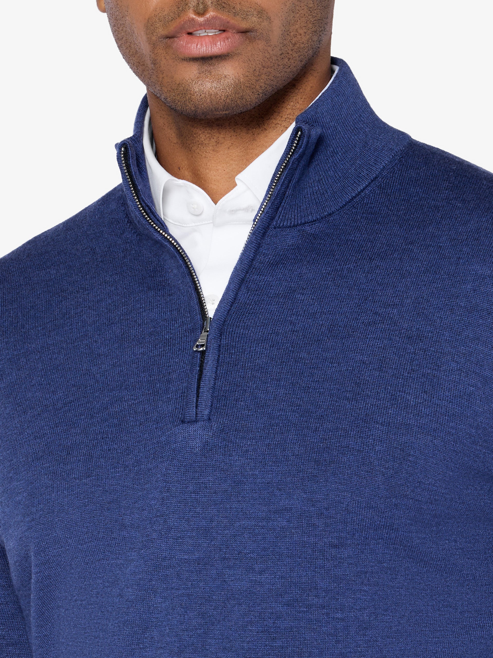 xSweater Merino Half-Zip Midweight - Blue - Image 3