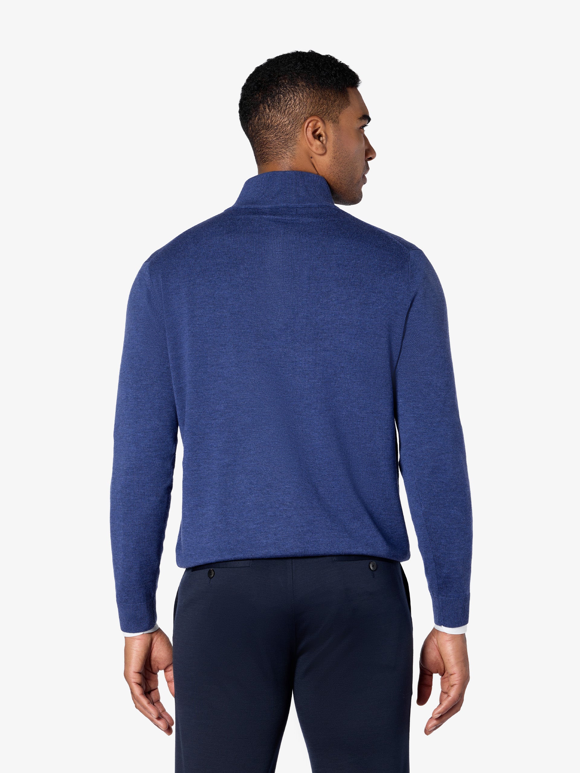 xSweater Merino Half-Zip Midweight - Blue - Image 5