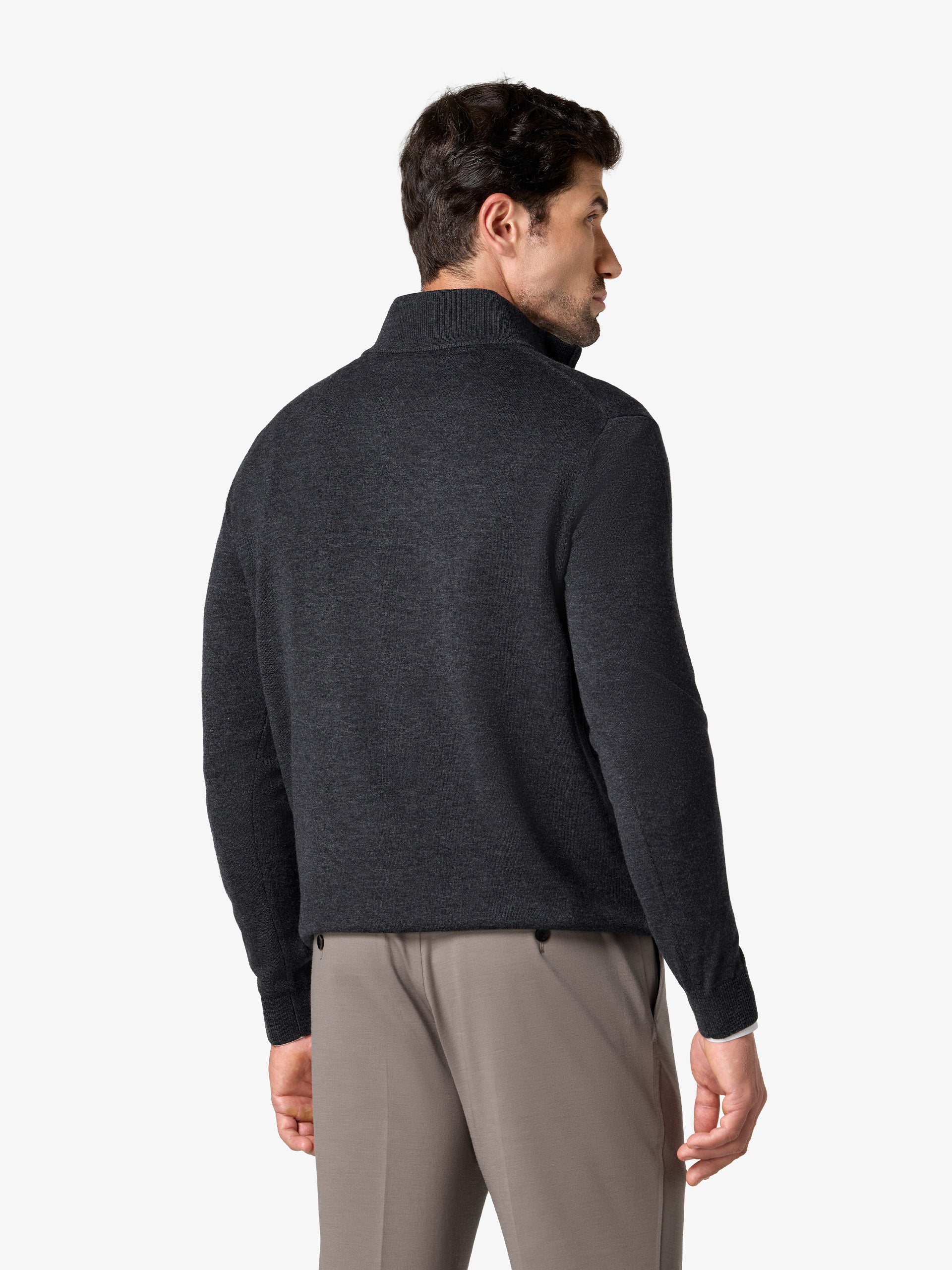 xSweater Merino Half-Zip Midweight - Charcoal - Image 5