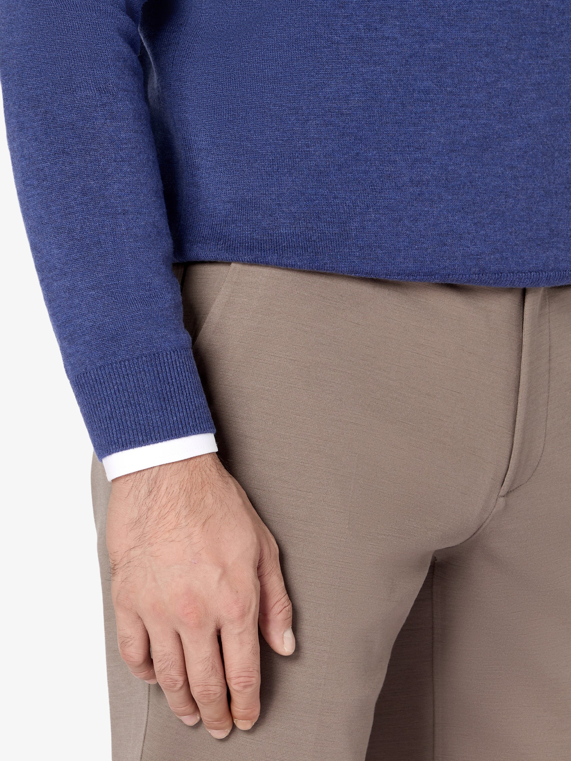 xSweater Merino V-Neck Midweight - Blue - Image 4